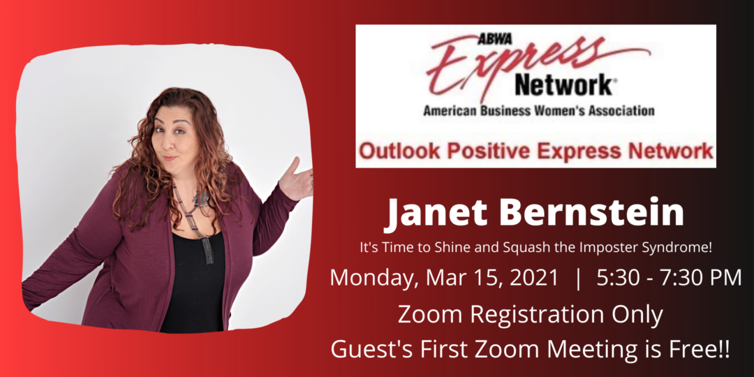 ABWA OPEN Presents Janet Bernstein with ‘Squash the Imposter Syndrome’